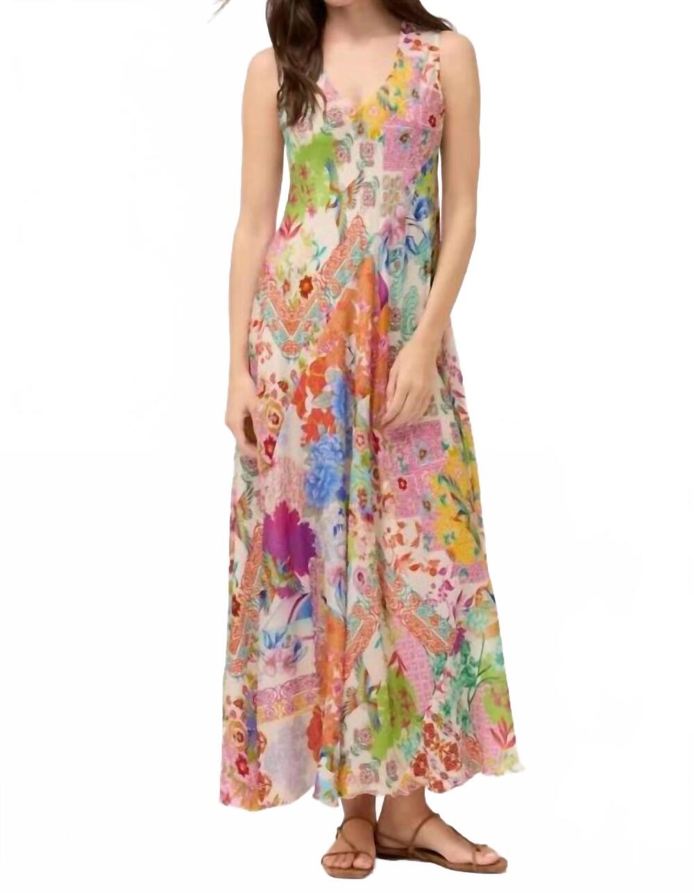 NEW JOHNNY WAS floral bias dress in paula